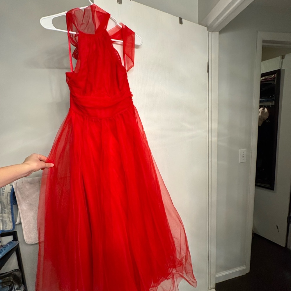 Elegant Red Evening Gown